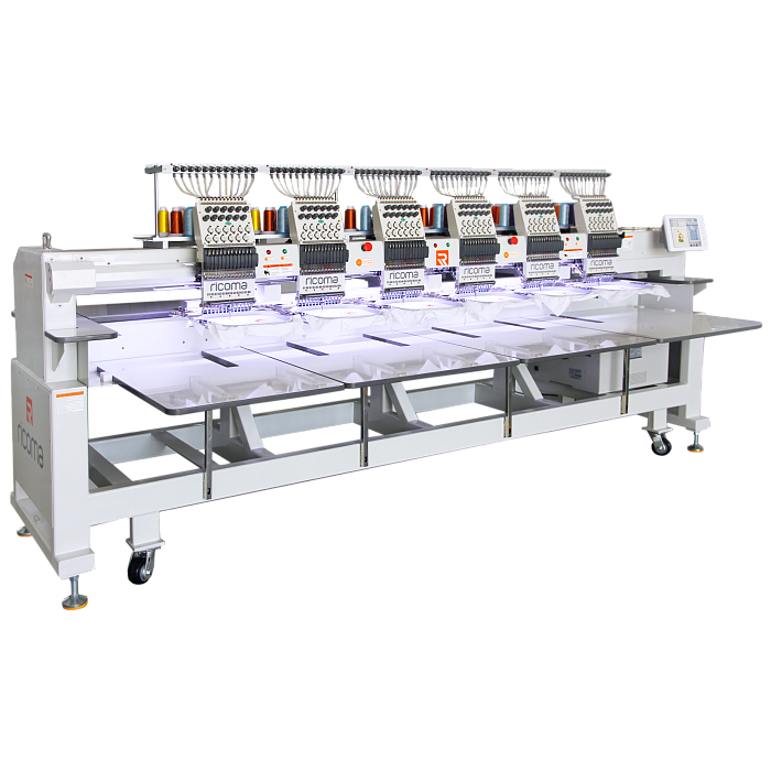 RICOMA CHT2-1206-W (500x450 мм) Промышленная шестиголовочная автоматическая вышивальная машина